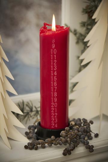 Bougie de Noël Rouge