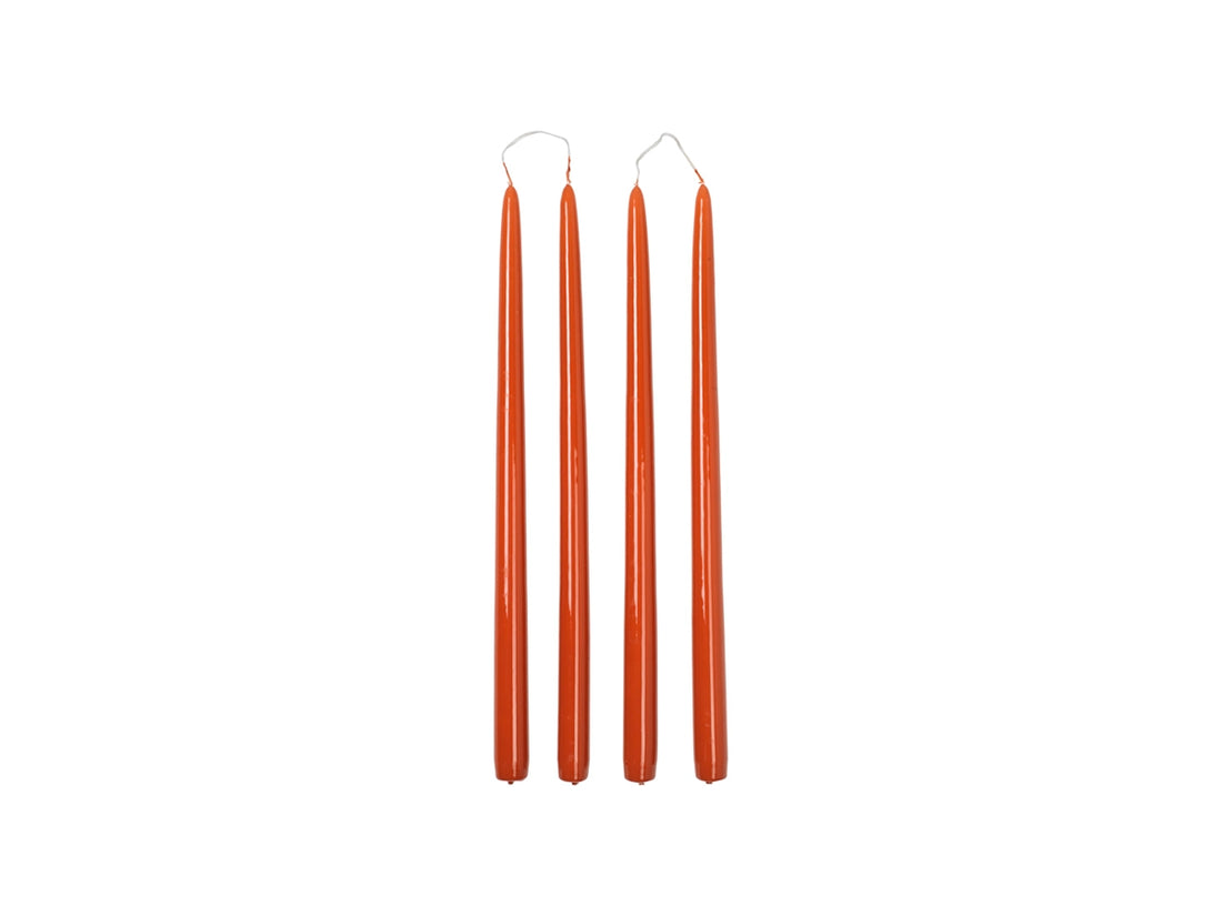 Bougies Coniques Flambeau Burned Orange