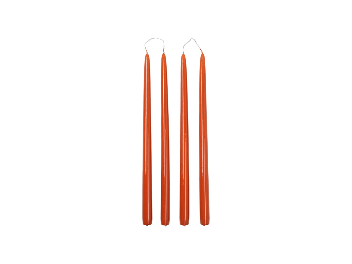 Bougies Coniques Flambeau Burned Orange