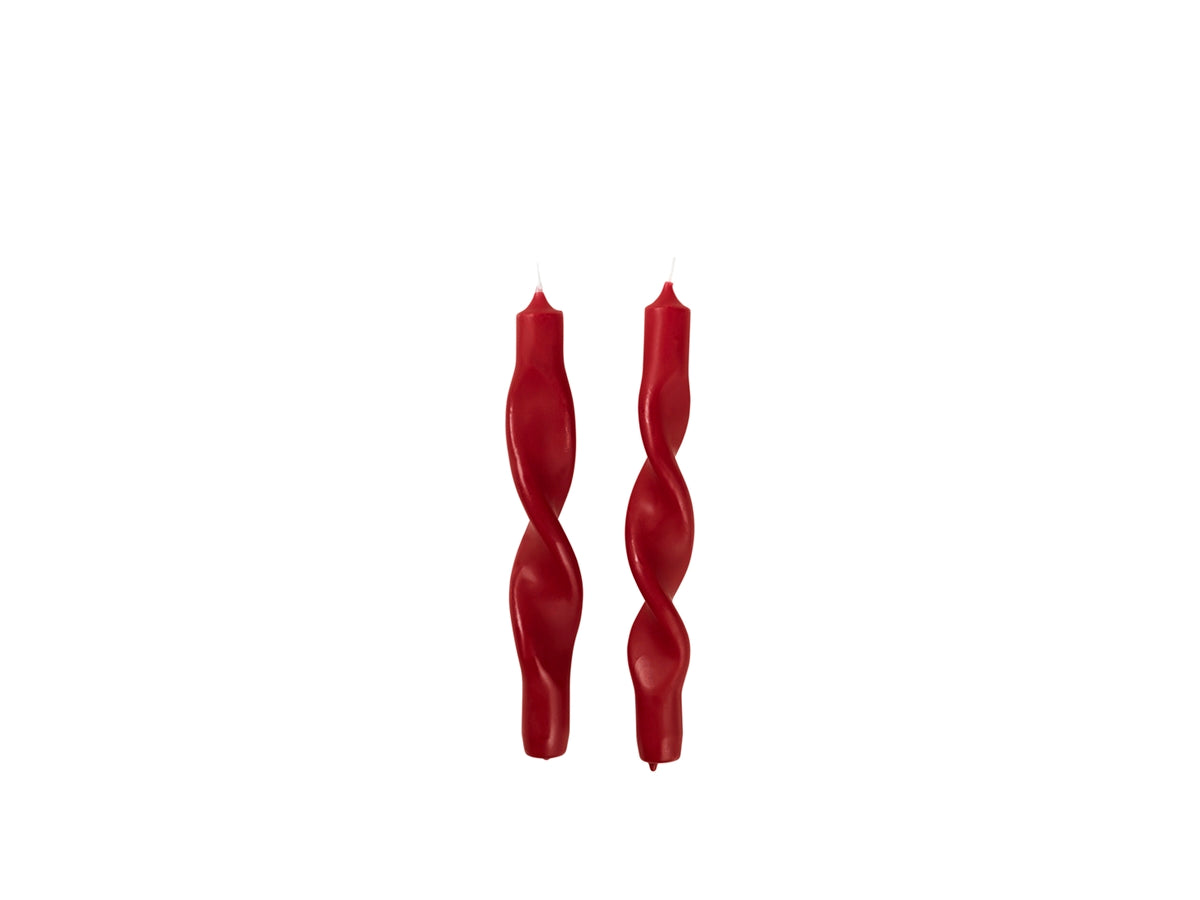 Bougies Torsadées Twist - Truly Red