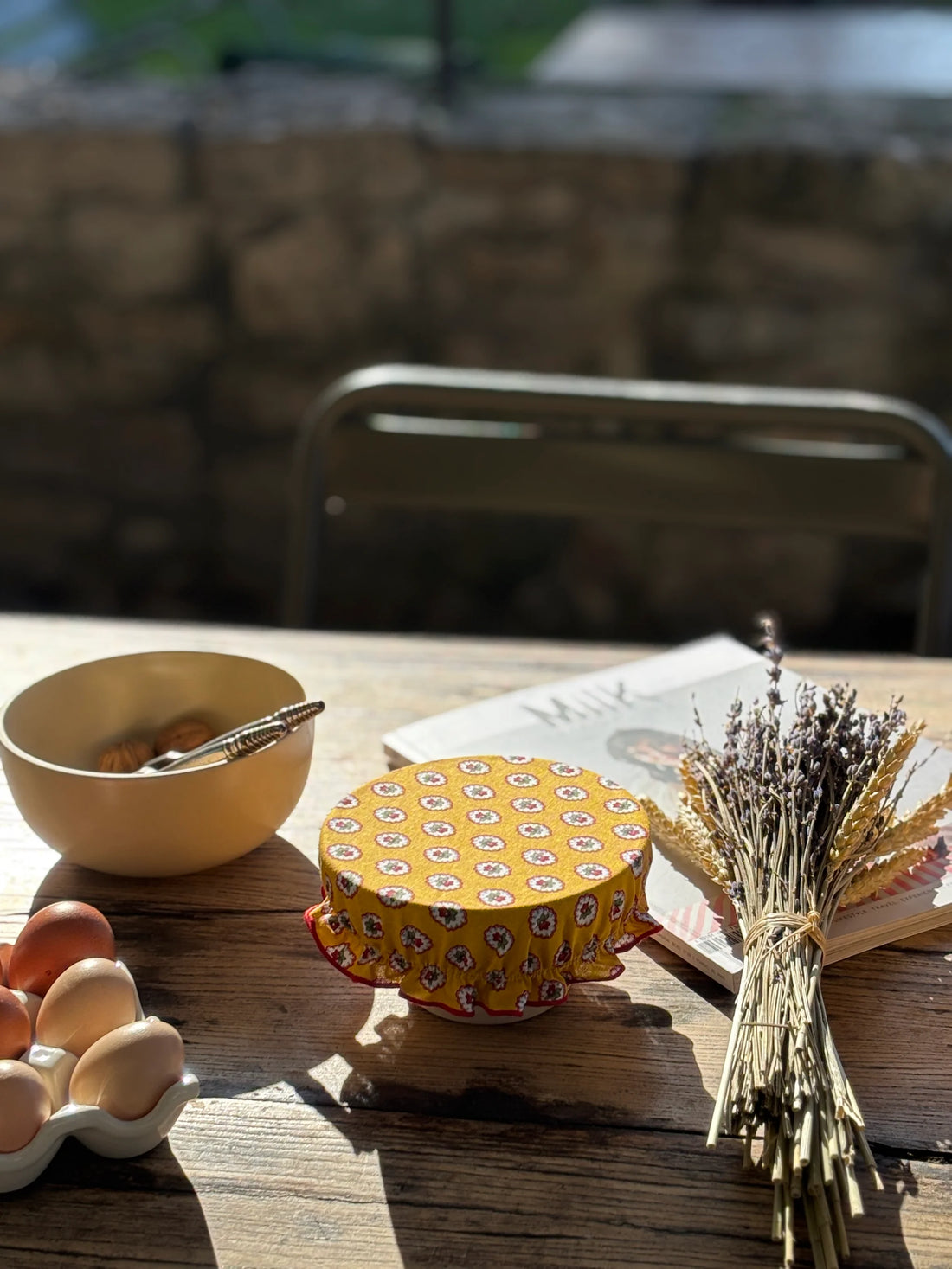 Set de 4 Charlottes Couvre-Plat - Figuerolles Mimosa