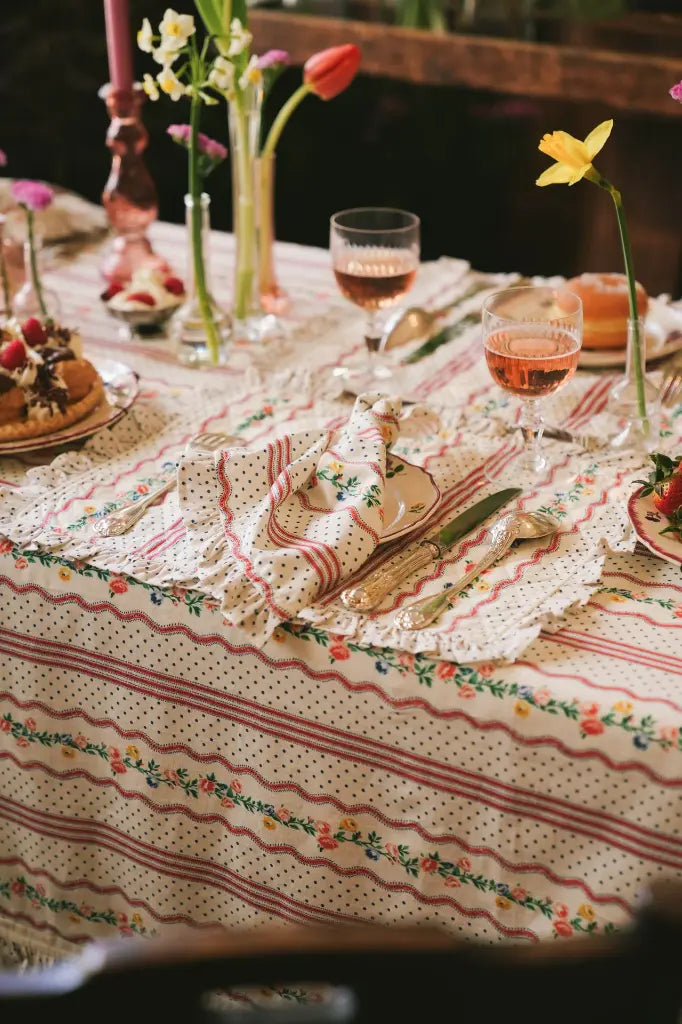 Serviette de Table Jeanne Red - Lot de 2