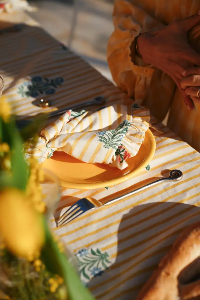 Serviette de Table Rose Yellow - Lot de 2