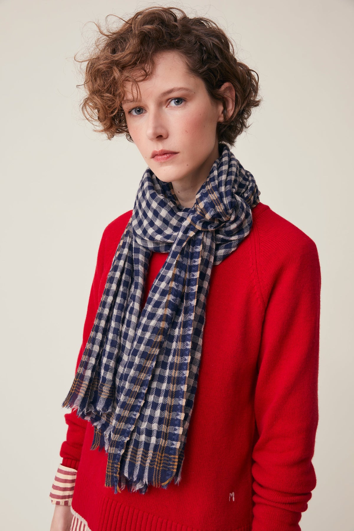 Echarpe en Laine Vichy N°693 Dream