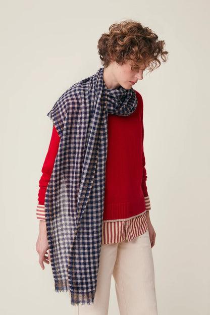 Echarpe en Laine Vichy N°693 Dream