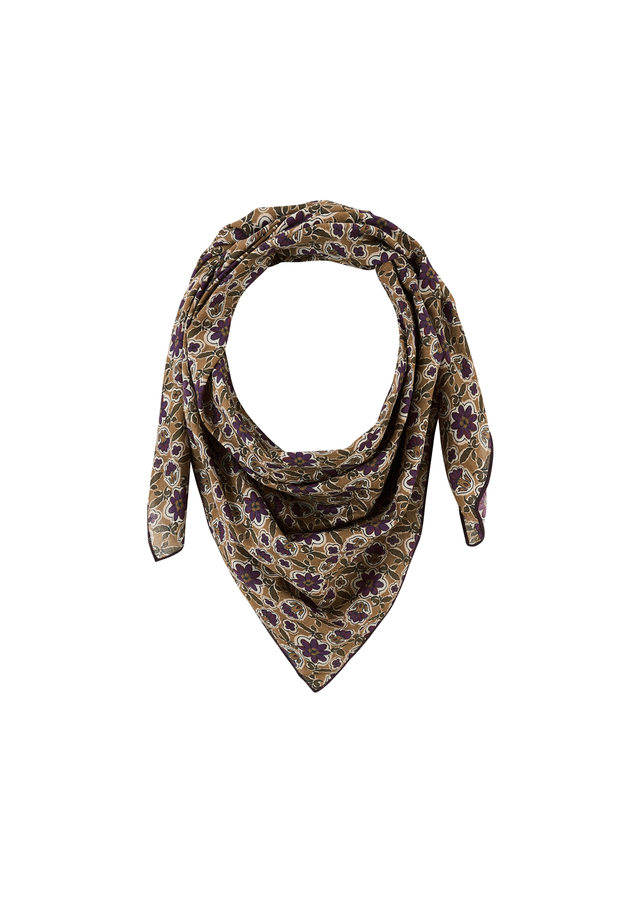 Foulard en Voile de Coton Bijou Topaze