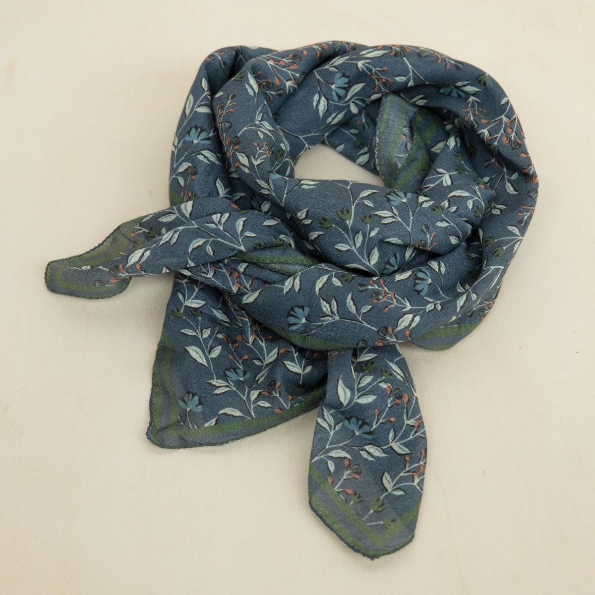 Foulard en Coton Bohème Cobalt