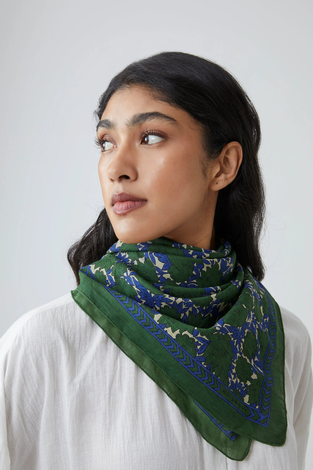Foulard en Coton - Amber N°680 British Green