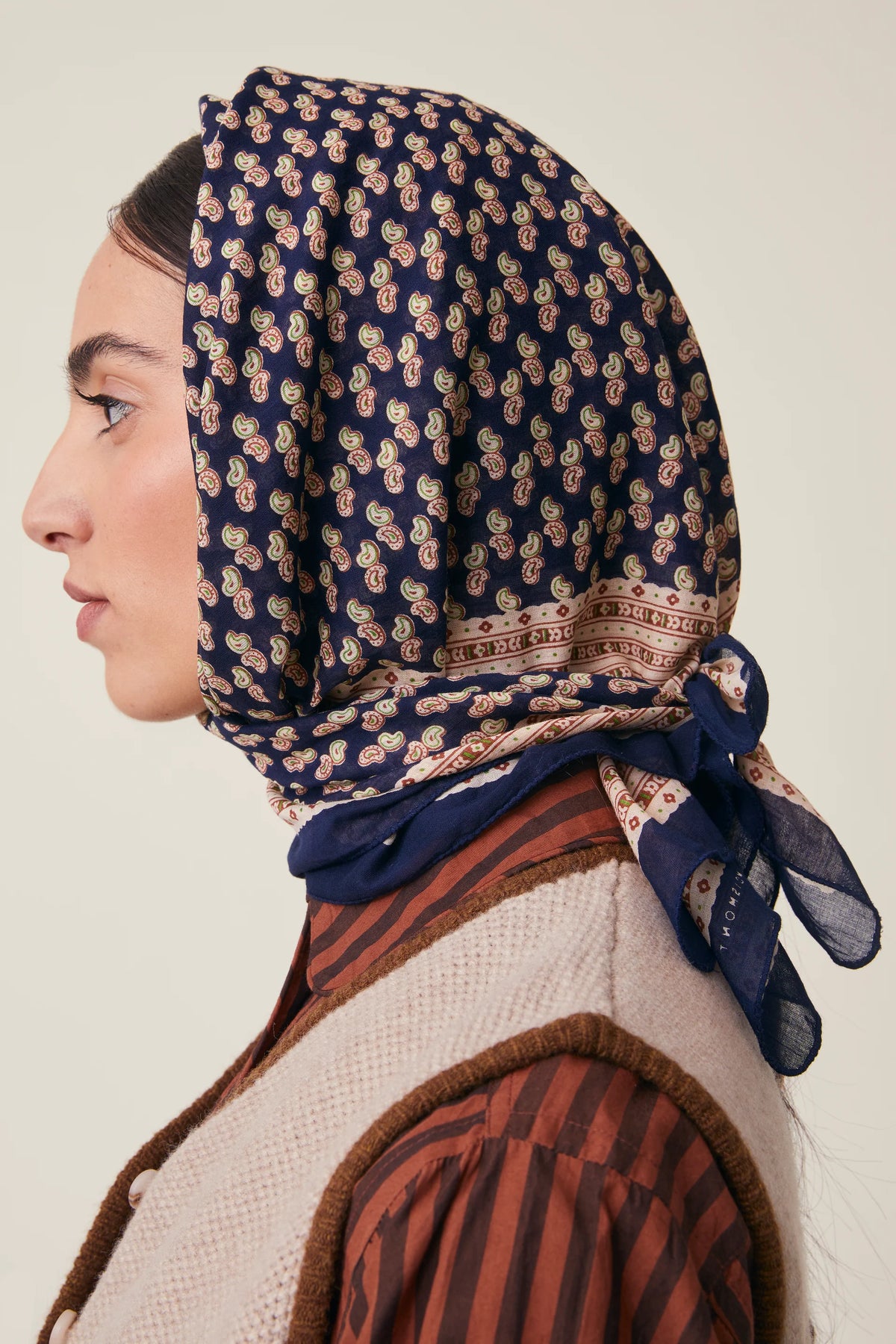 Foulard en Coton Phedre N°845 Magic Blue
