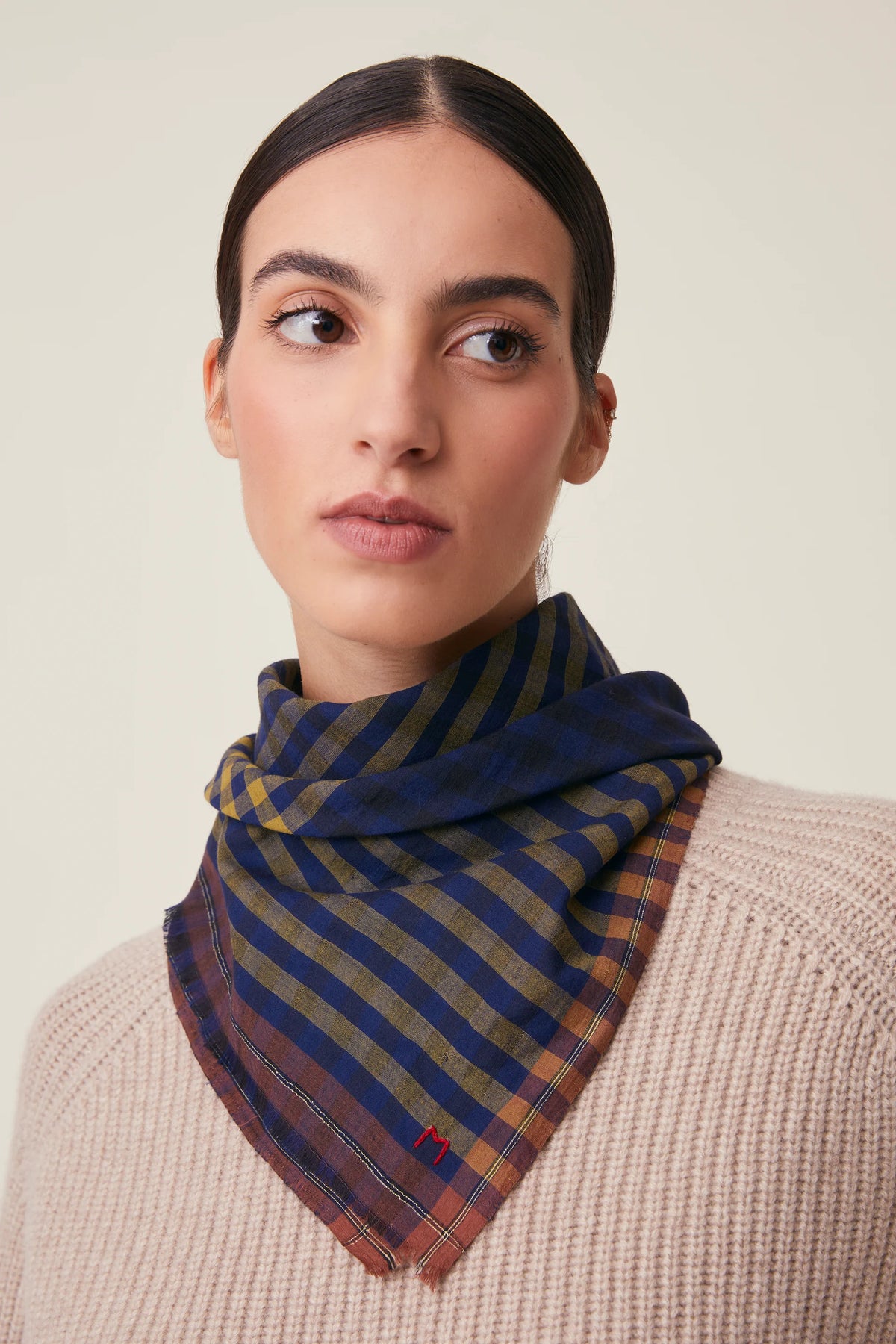 Foulard en Coton Poem N°821 Magic Blue