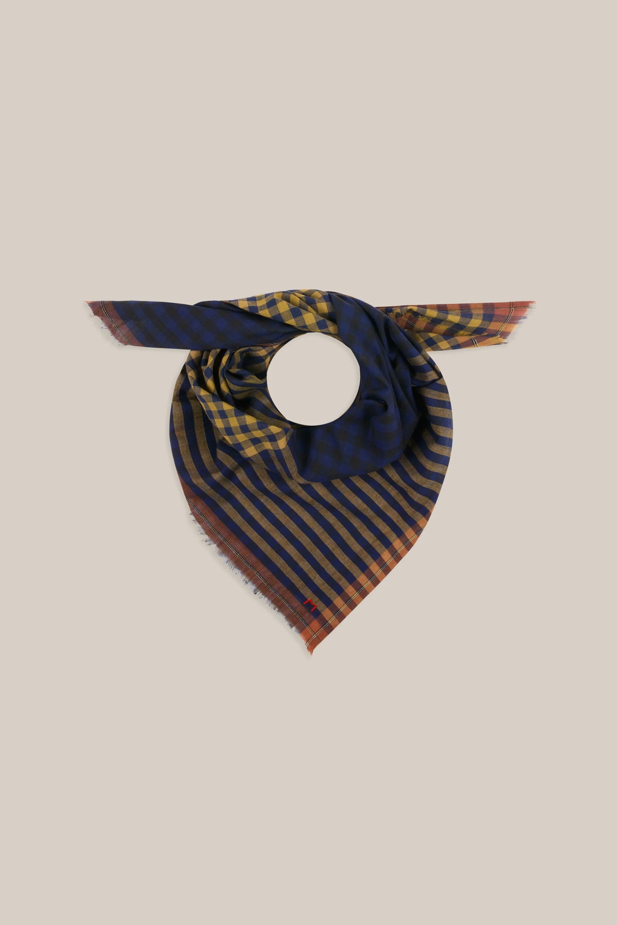 Foulard en Coton Poem N°821 Magic Blue
