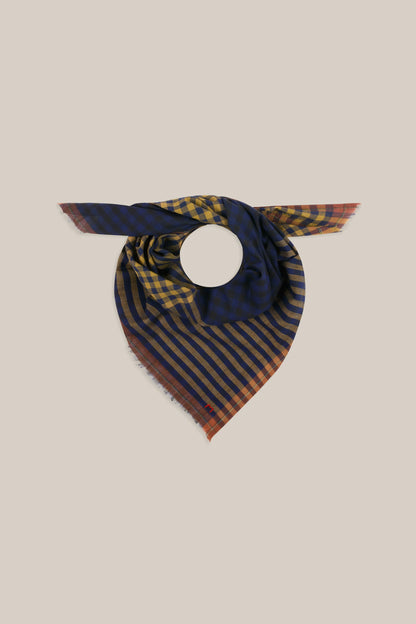 Foulard en Coton Poem N°821 Magic Blue