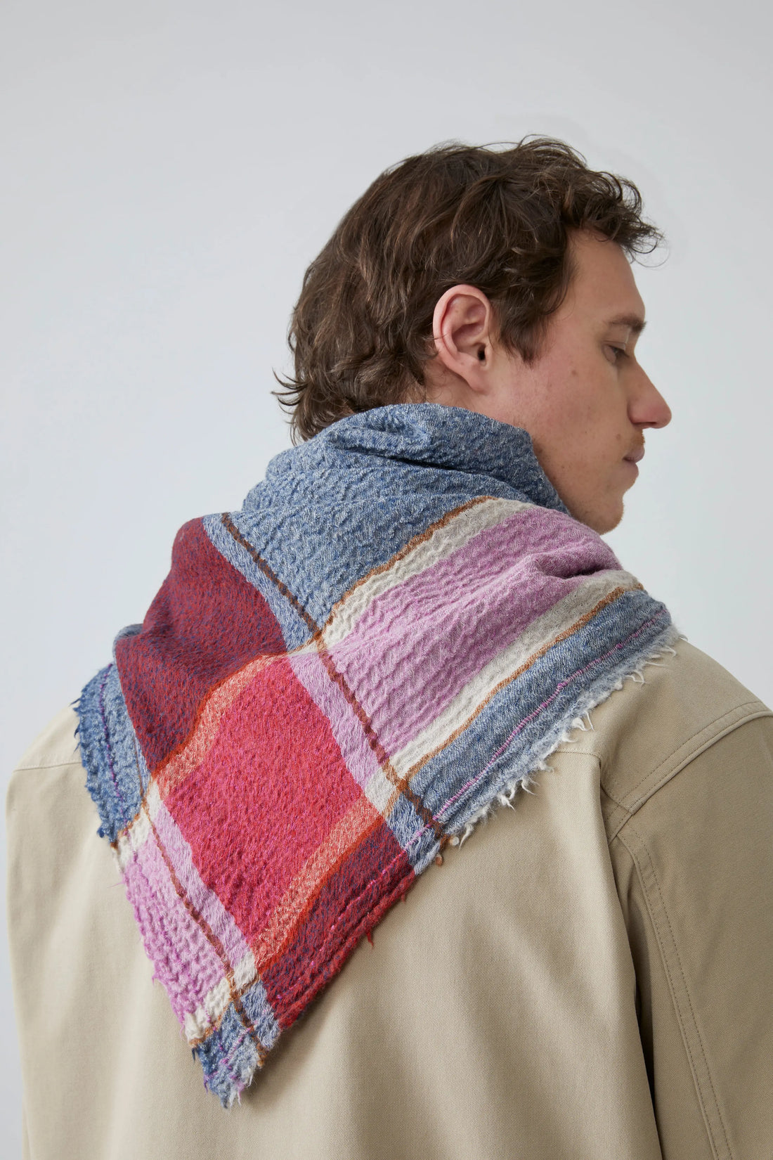 Foulard en Laine et Cachemire Maddy N°687 Indigo