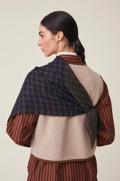 Foulard en Laine Corneille N°852 Midnight