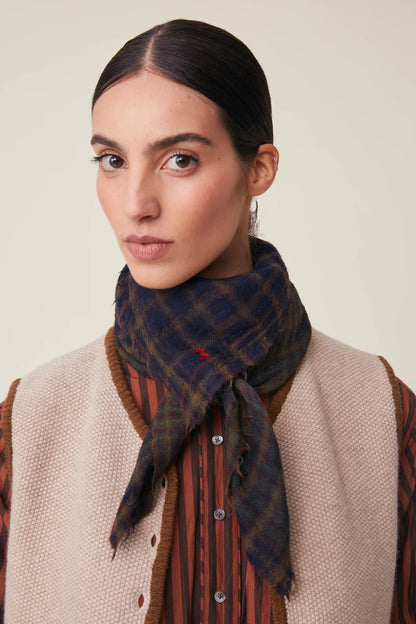 Foulard en Laine Corneille N°852 Midnight