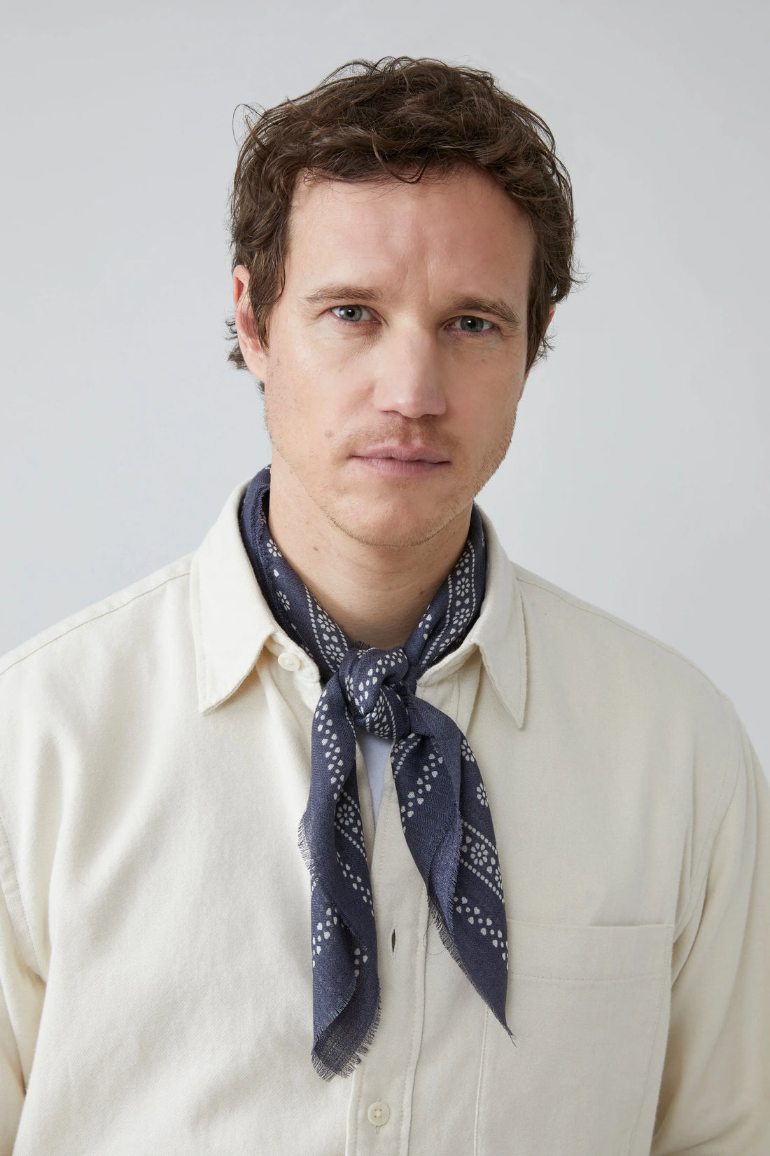 Foulard en Laine Olaf N°676 Slate Grey