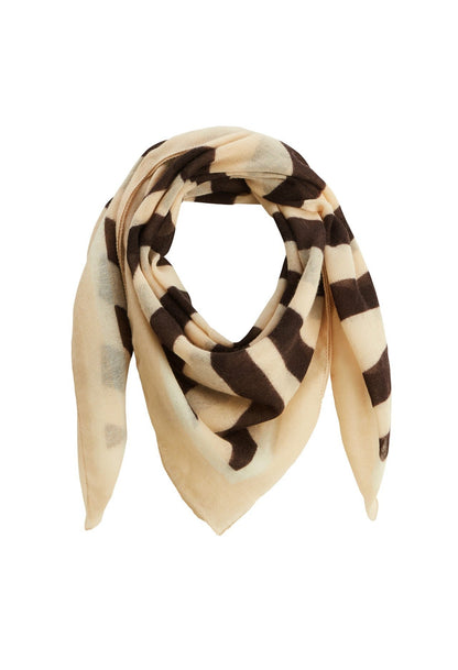 Foulard en Laine Zebra Beige