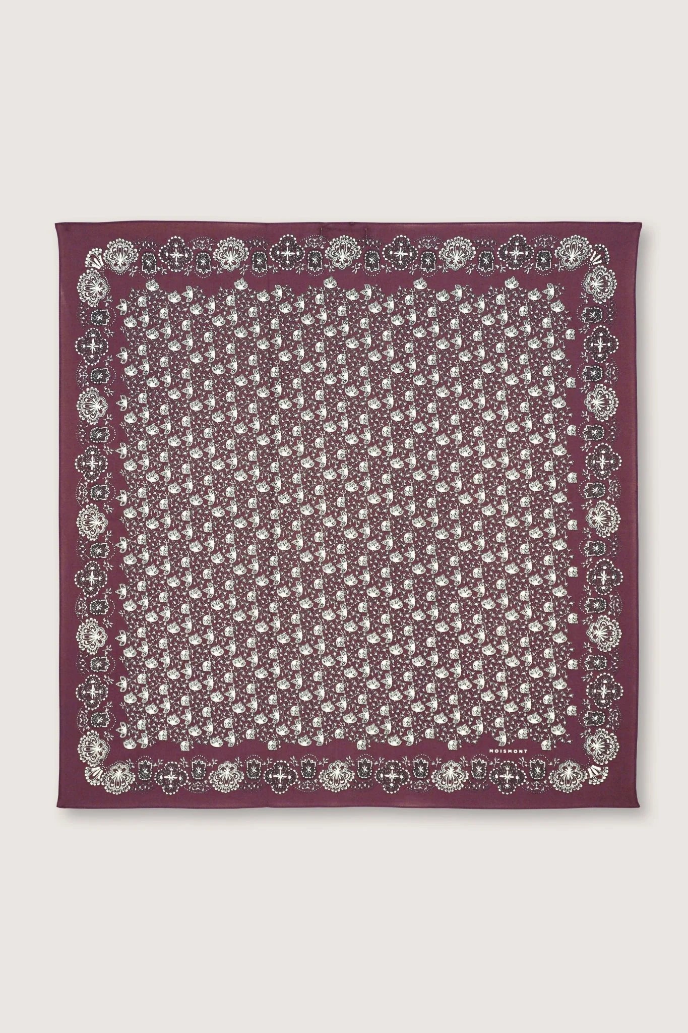 Foulard en Laine N°675 Plum