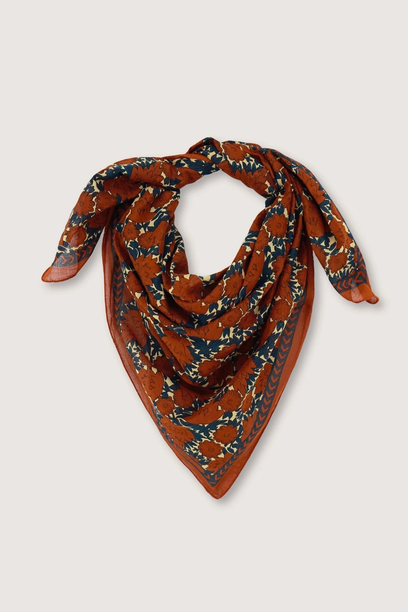 Foulard en Laine N°680 Brick