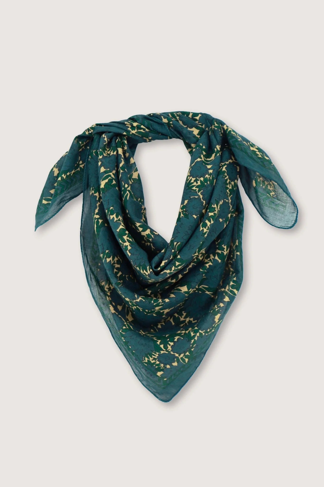 Foulard en Laine N°680 Duck Green