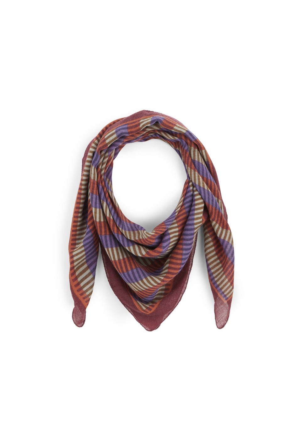 Foulard en Laine Opale Bordeaux
