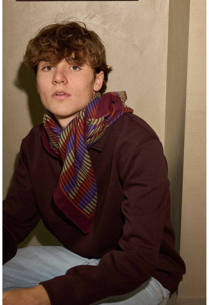 Foulard en Laine Opale Bordeaux
