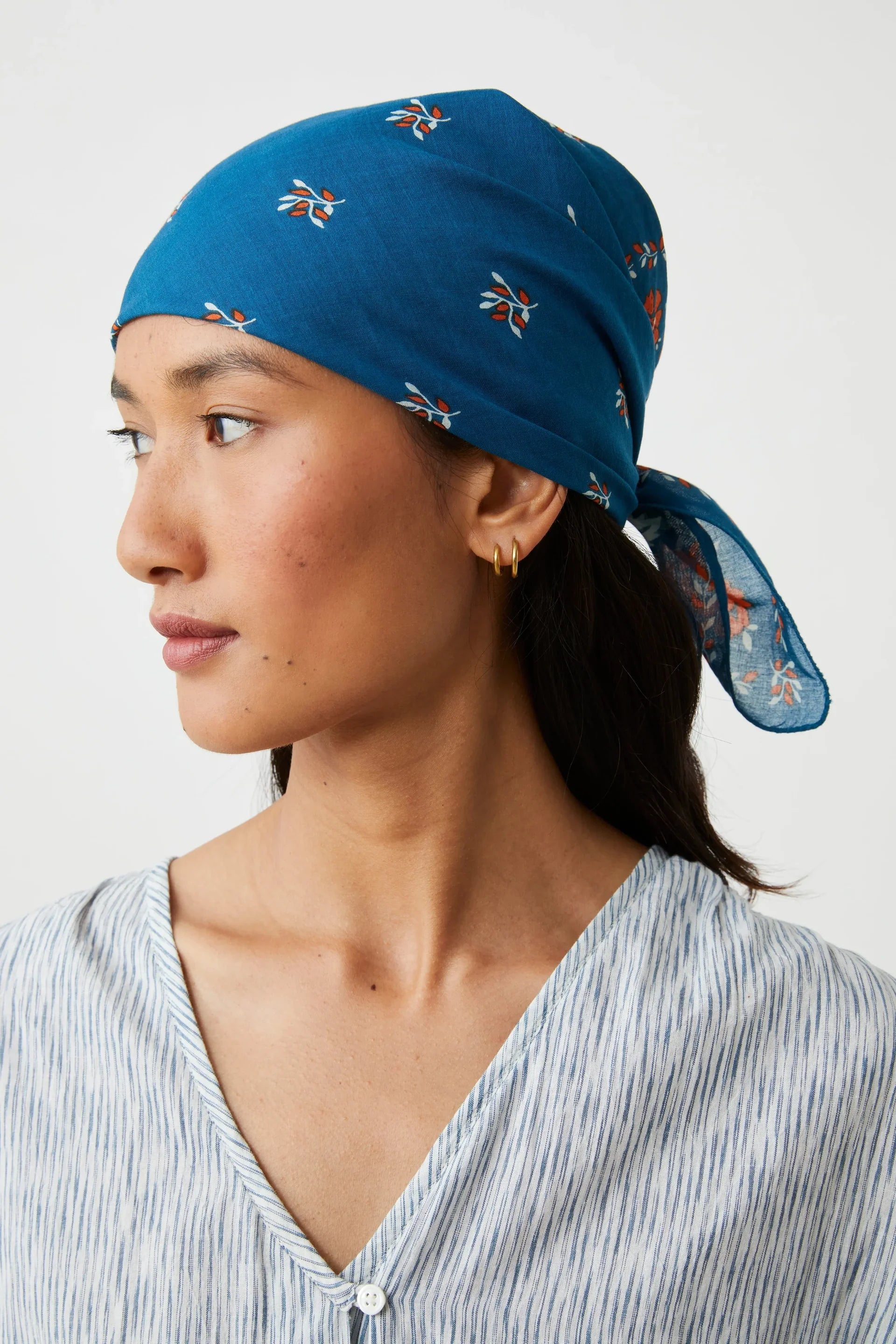Foulard Fichu n°652 Indigo