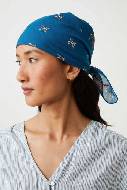 Foulard Fichu n°652 Indigo