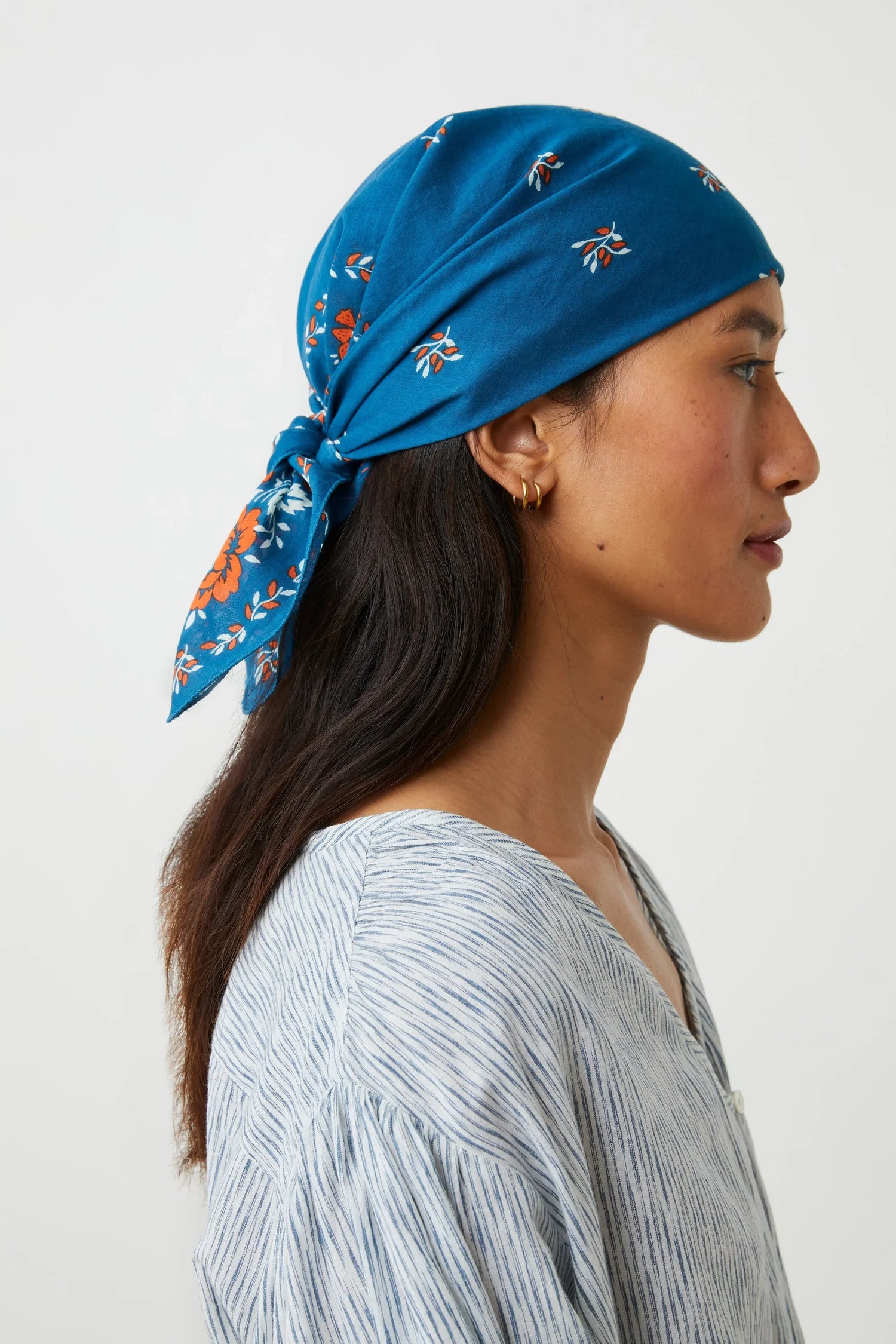 Foulard Fichu n°652 Indigo