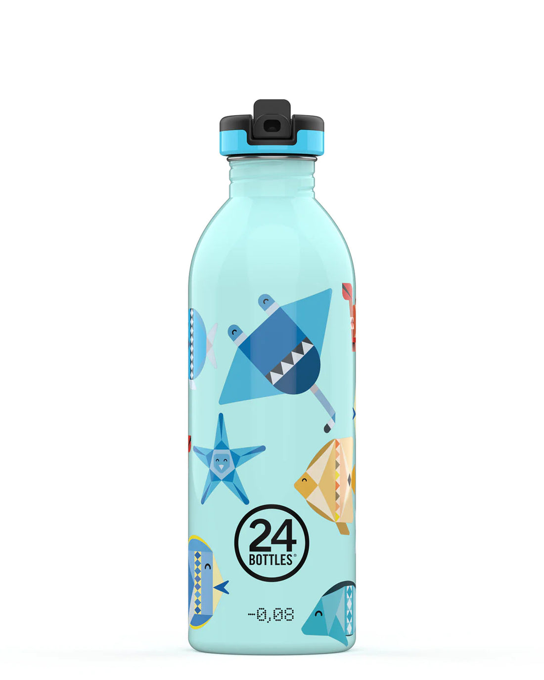Gourde enfant sea friends stone de la marque italienne 24 Bottles en acier inoxydable