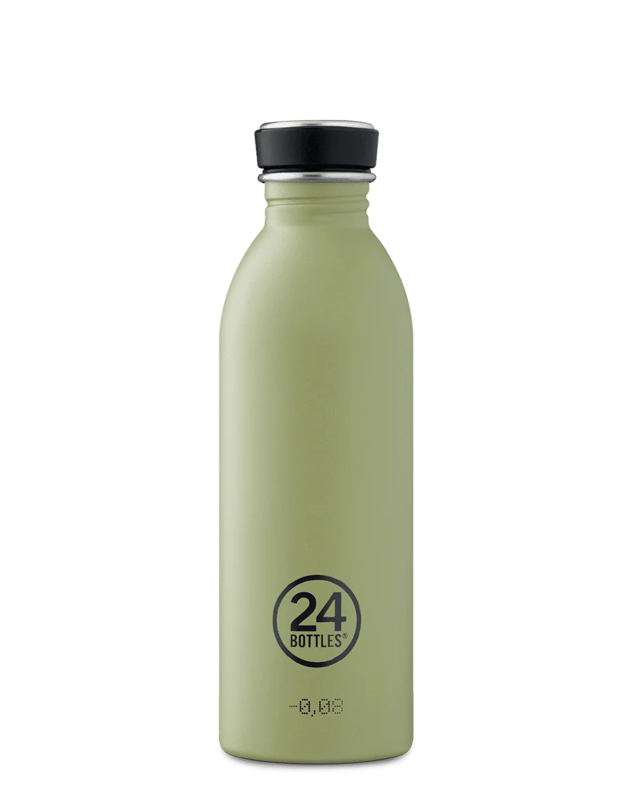 Gourde stone sage de la marque italienne 24 Bottles en acier inoxydable - 500ml