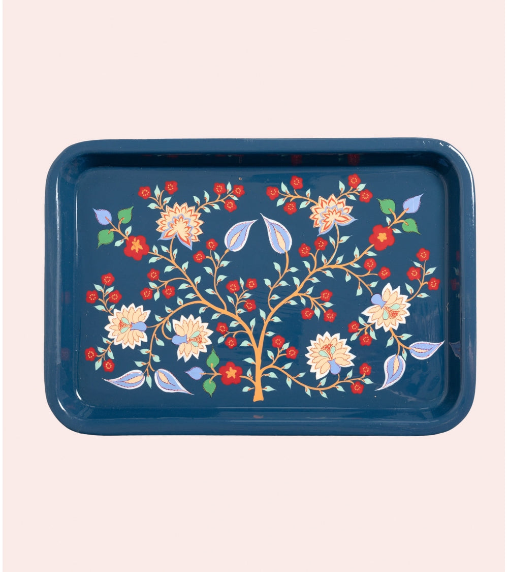 Grand Plateau Rectangulaire en Inox - Shintz Navy