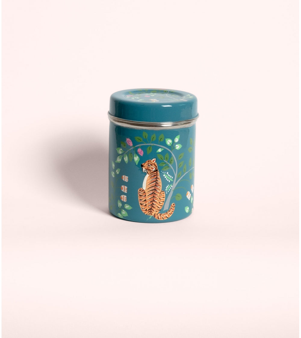Grande Boîte à Thé en Inox - Tigre Bleu Ciel