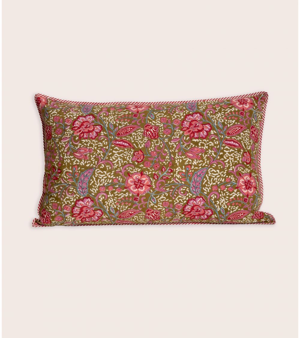 Housse Coussin Lita Kaki 40 x 65