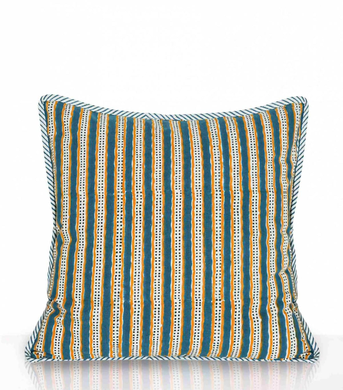 Housse Coussin Stipe Vert Pin 40 x 40