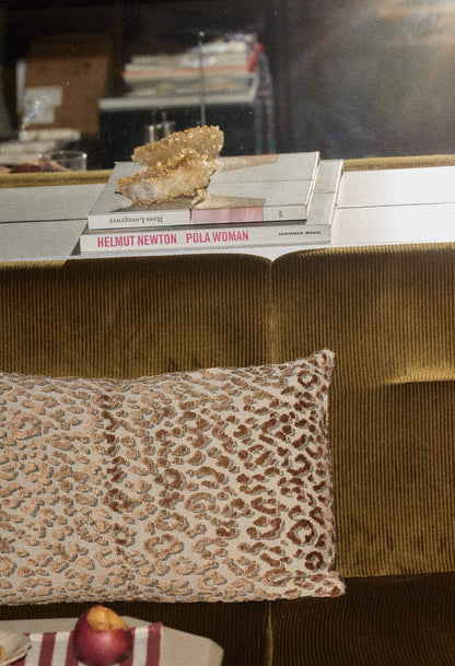 Housse de Coussin Jacquard Léopard 30 x 50