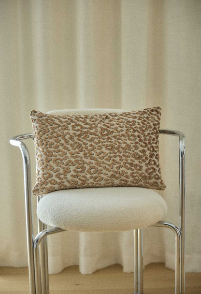 Housse de Coussin Jacquard Léopard 30 x 50