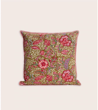 Housse Coussin Lita Kaki 40 x 40