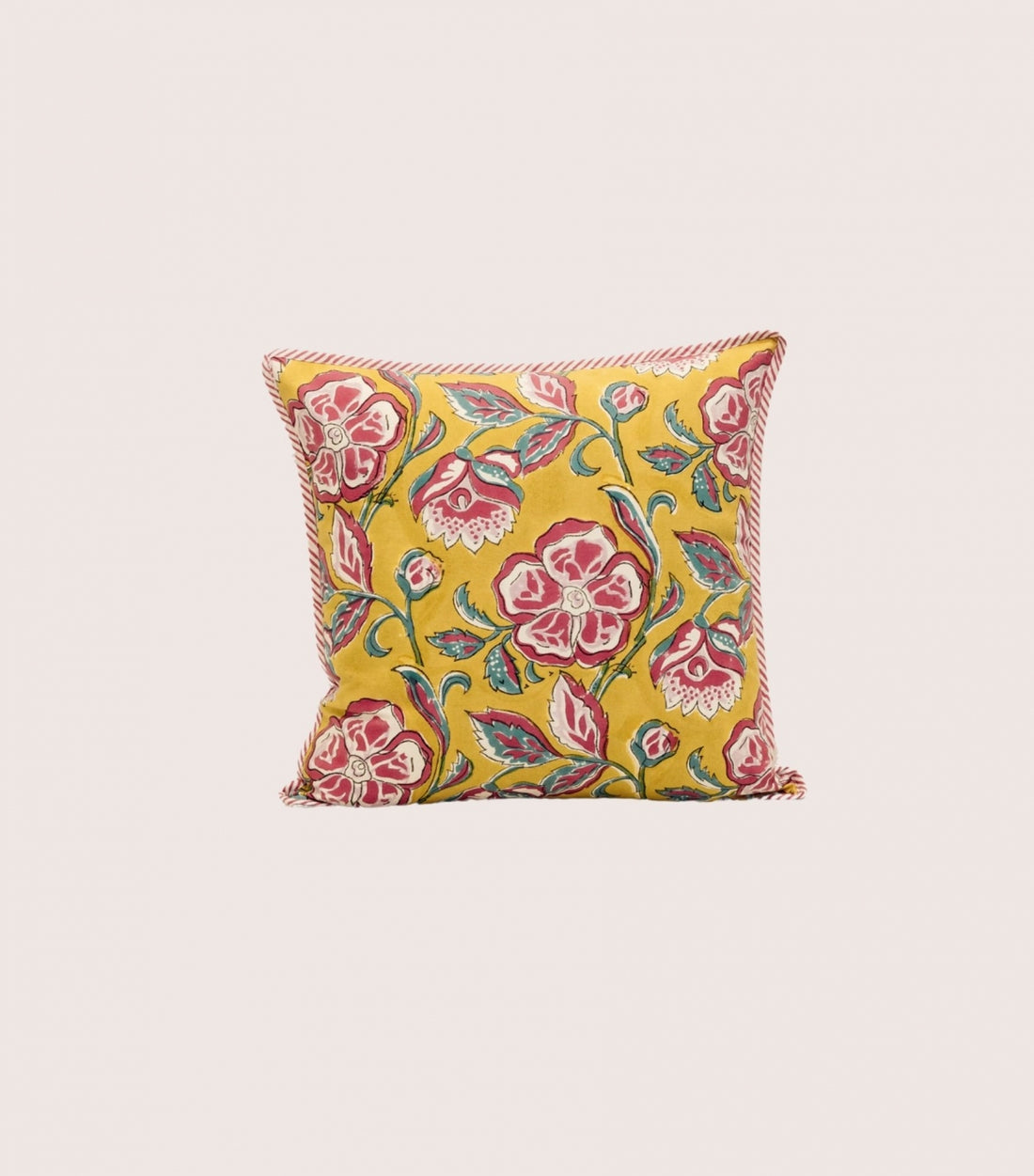 Housse Coussin Loni Jaune 40 x 40