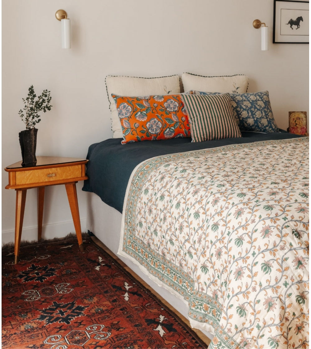 Housse Coussin Loni Orange 40 x 65