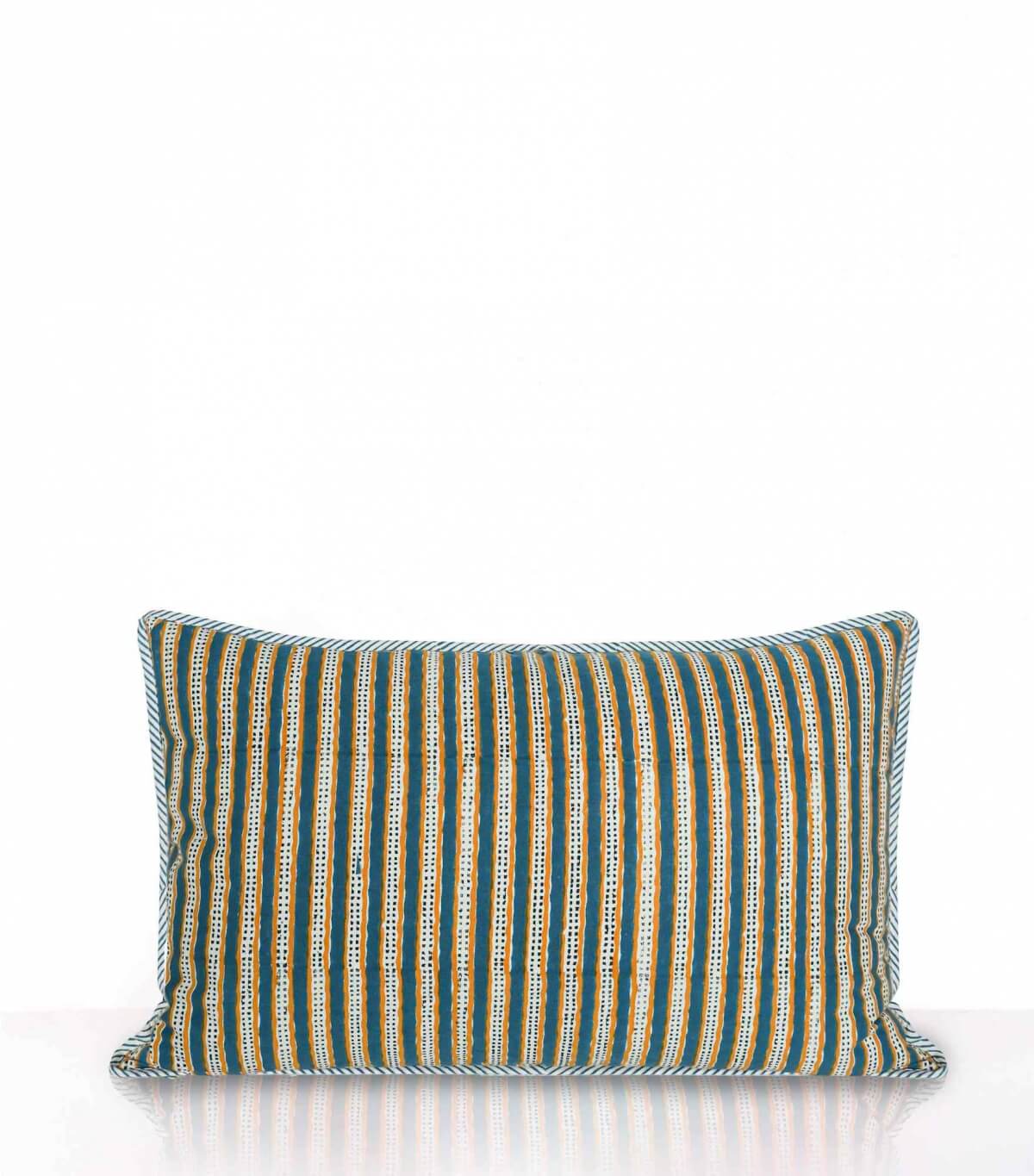 Housse Coussin Stripe Vert Pin 40 x 65