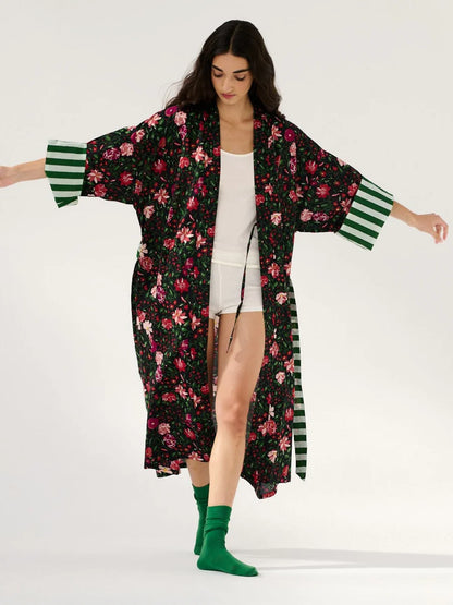 Kimono Long en Coton Andy Flower