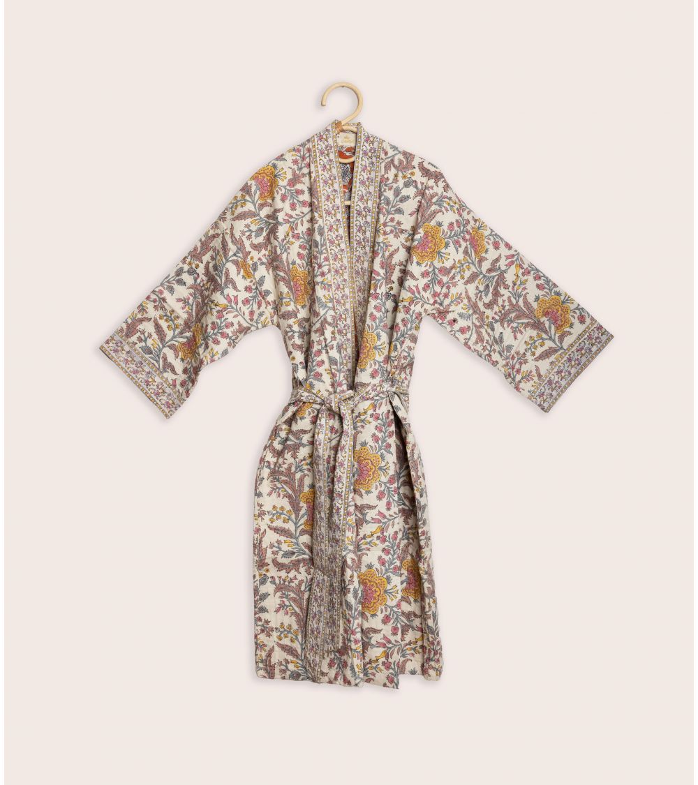 Kimono Matelassé Archana Coral