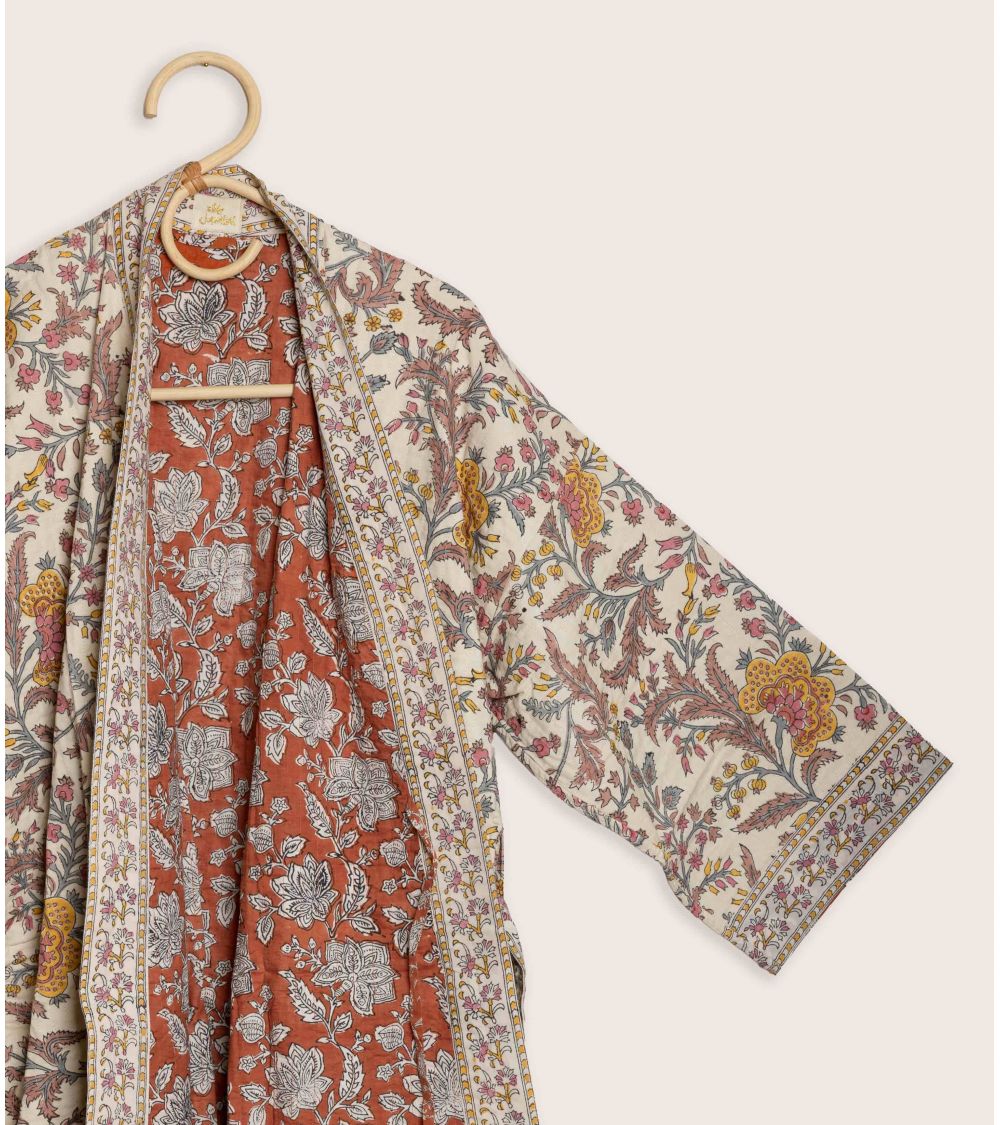 Kimono Matelassé Archana Coral