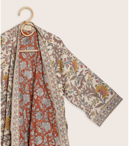 Kimono Matelassé Archana Coral