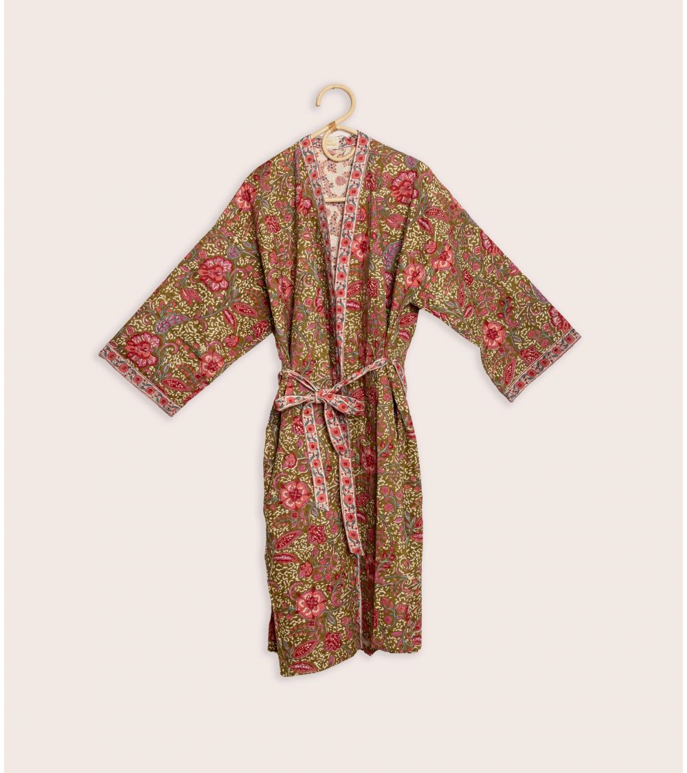 Kimono Matelassé LIta Kaki