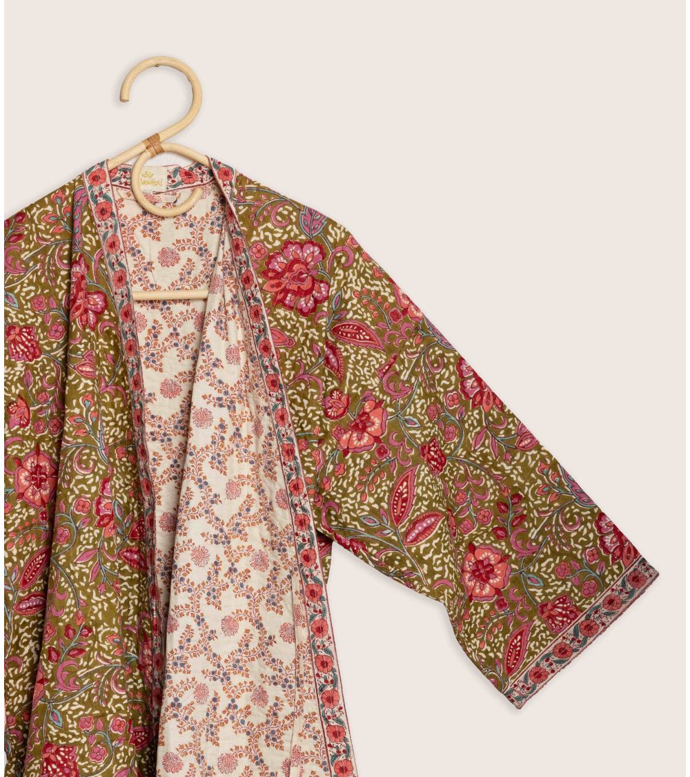 Kimono Matelassé LIta Kaki