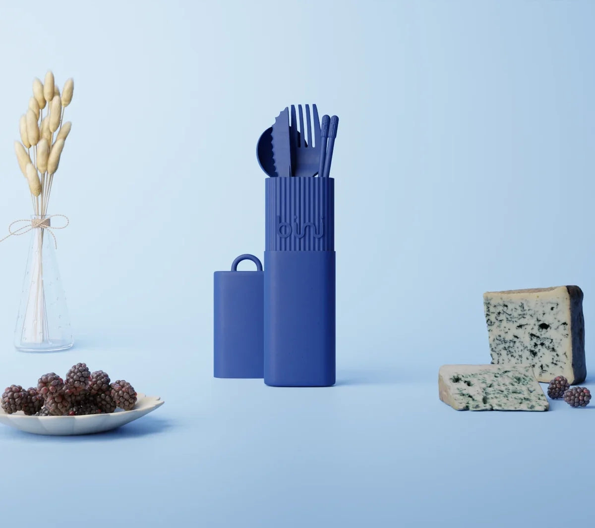 Kit de Couverts Réutilisables - Bleu Nuit