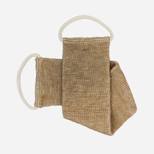 Lanière de gommage exfoliante en Jute