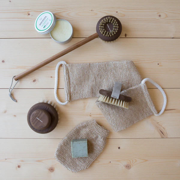 Lanière de gommage exfoliante en Jute